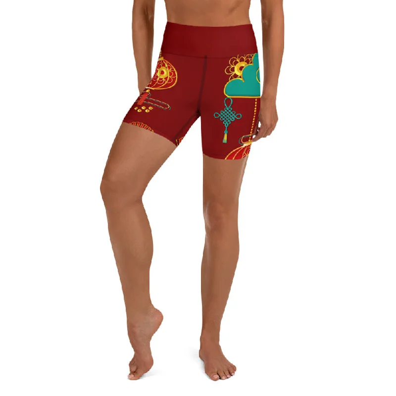 Light Layers Lunar New Year Yoga Shorts