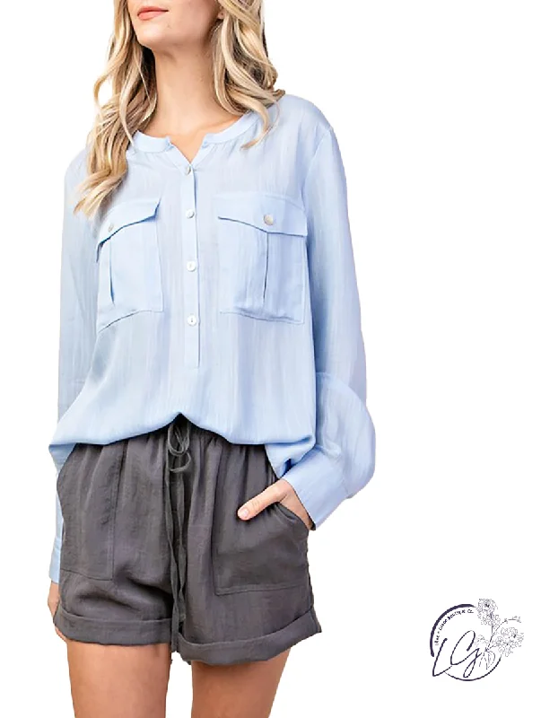 Fashionable And Fashionable Make a Change Button Up Top