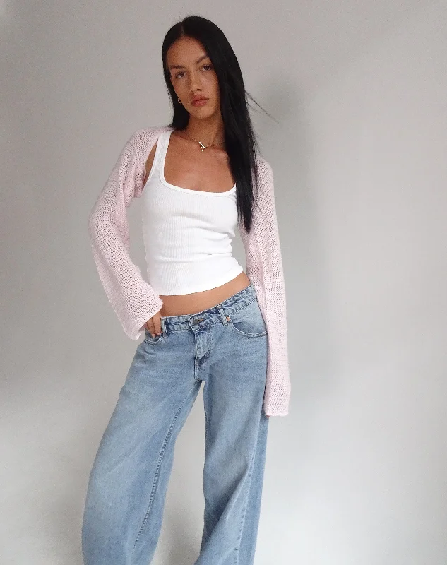 Classic Series Nobila Shrug Top in Baby Pink