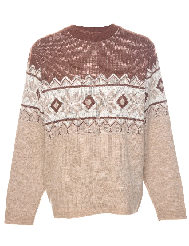 Soft Comfort Wear Nordic Jumper - L