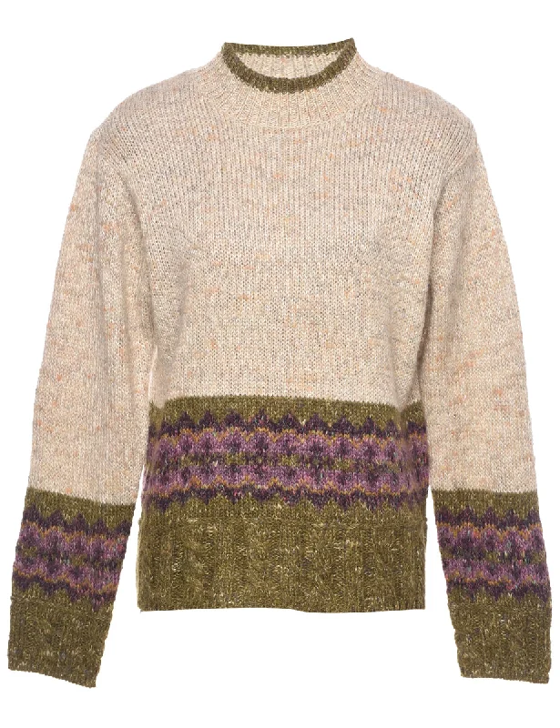 Fashionable Comfort Nordic Jumper - M