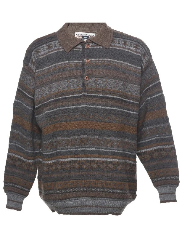Modern Comfort Wear Nordic Jumper - M