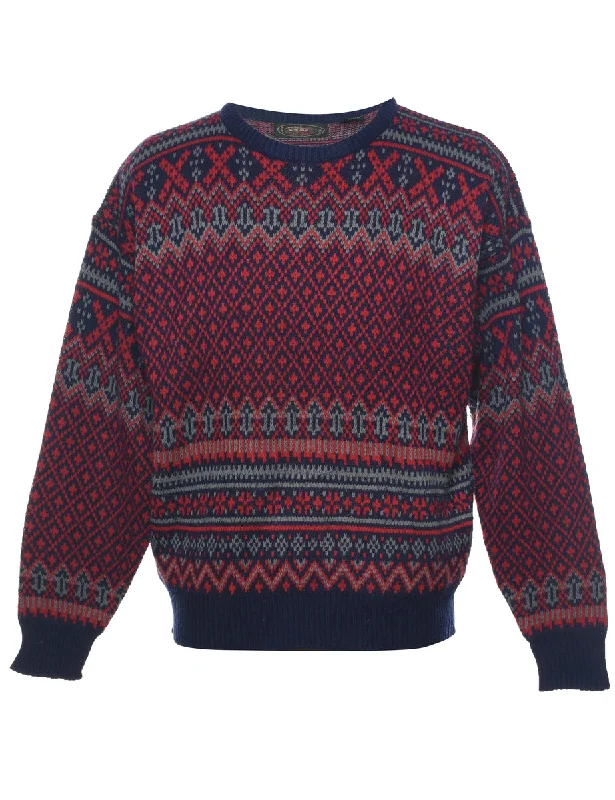Mid-length Style Nordic Jumper - M