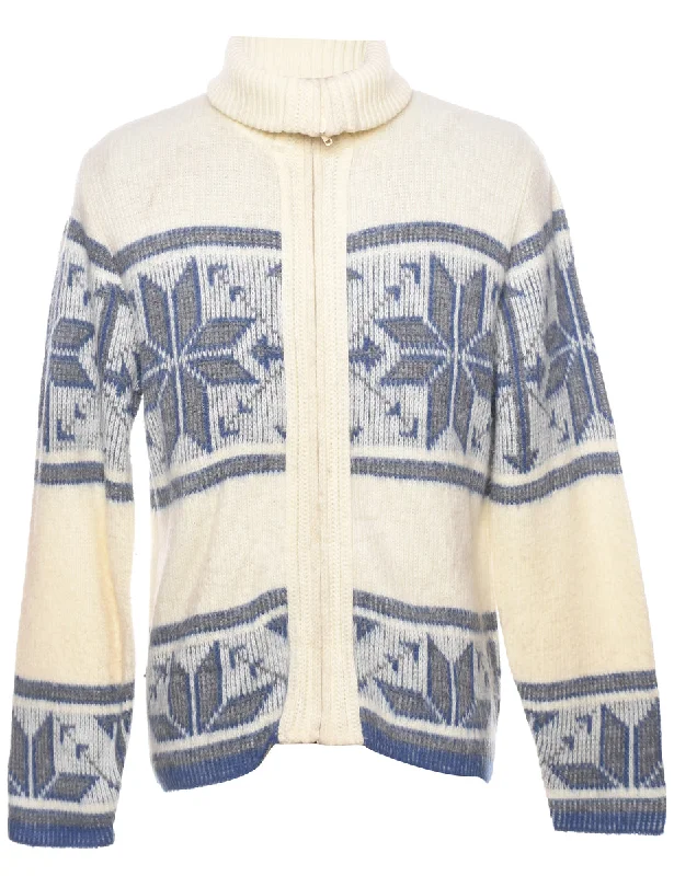 Fresh And Simple Nordic Off White Cardigan - L