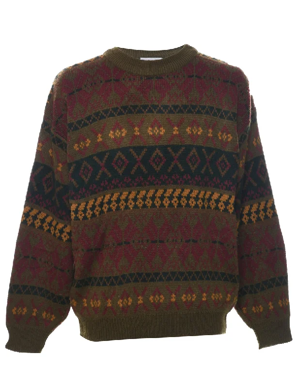 Body Design Nordic Olive Green Jumper - L