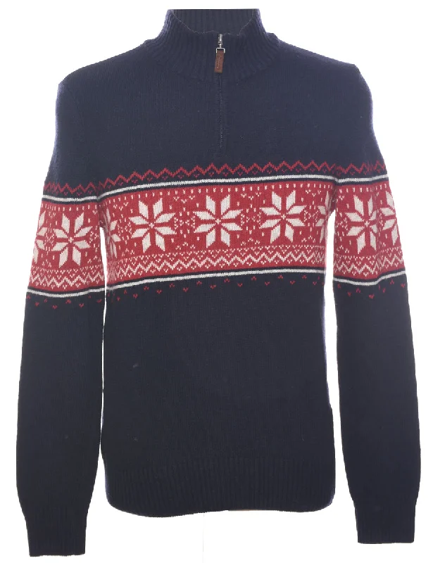 Personalized Clothing Nordic Quarter Zip Jumper - M