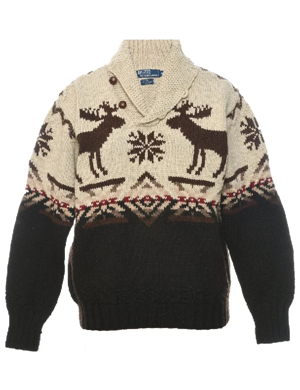 Street Cool Nordic Ralph Lauren Cowichan Jumper - M
