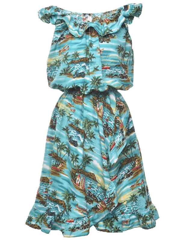 Design Trend Novelty Print Dress - L