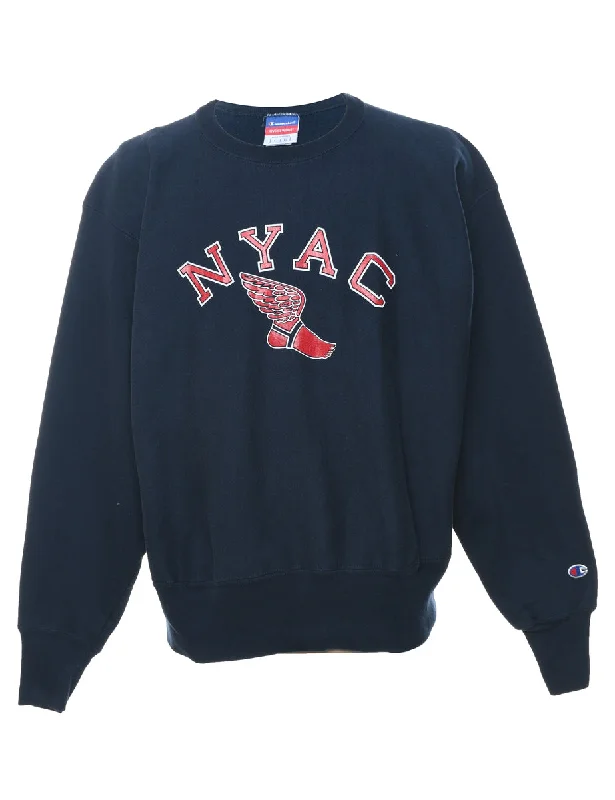 Fashion Concept NYAC Champion Reverse Weave Sports Sweatshirt - L