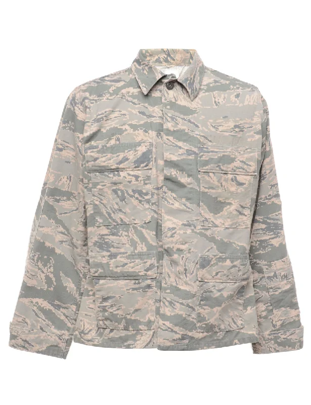 Elegant And Noble Olive Green Military Jacket - M - Marketplace