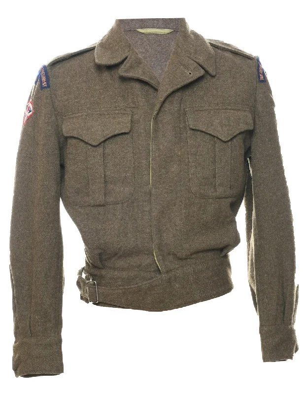 Classic Series Olive Green Military Jacket - S