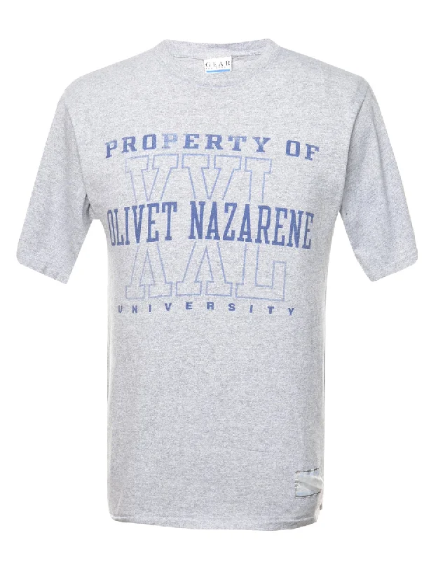 Elegant Temperament Olivet Nazarene University Printed T-shirt - L