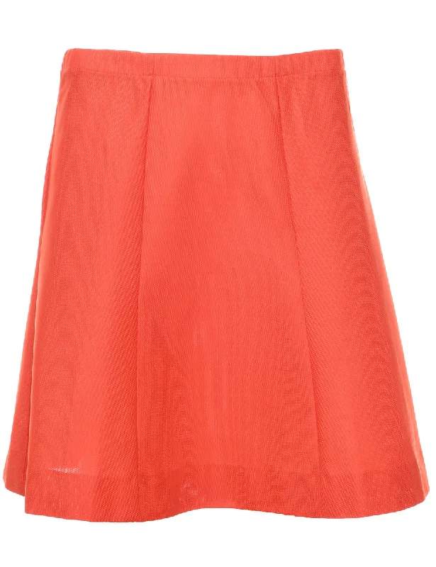 Elegant And Charming Orange A-line Skirt - S