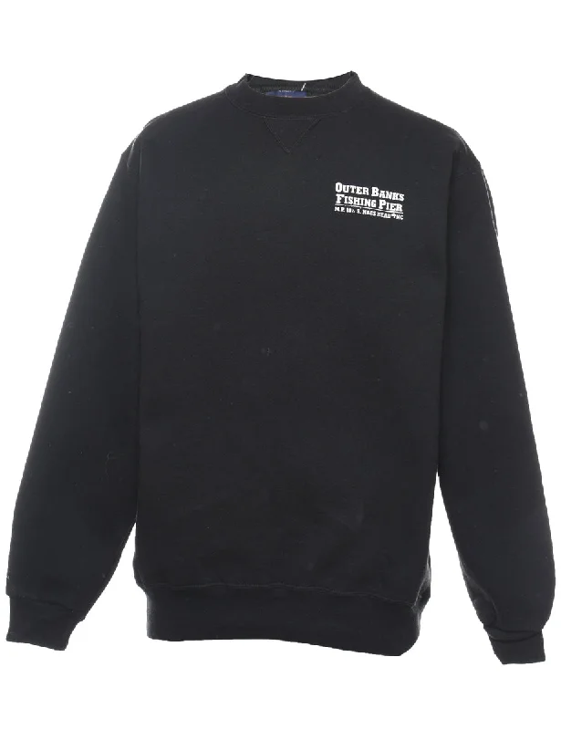 Personalized Design Outer Banks Fishing Pier Printed Sweatshirt - M
