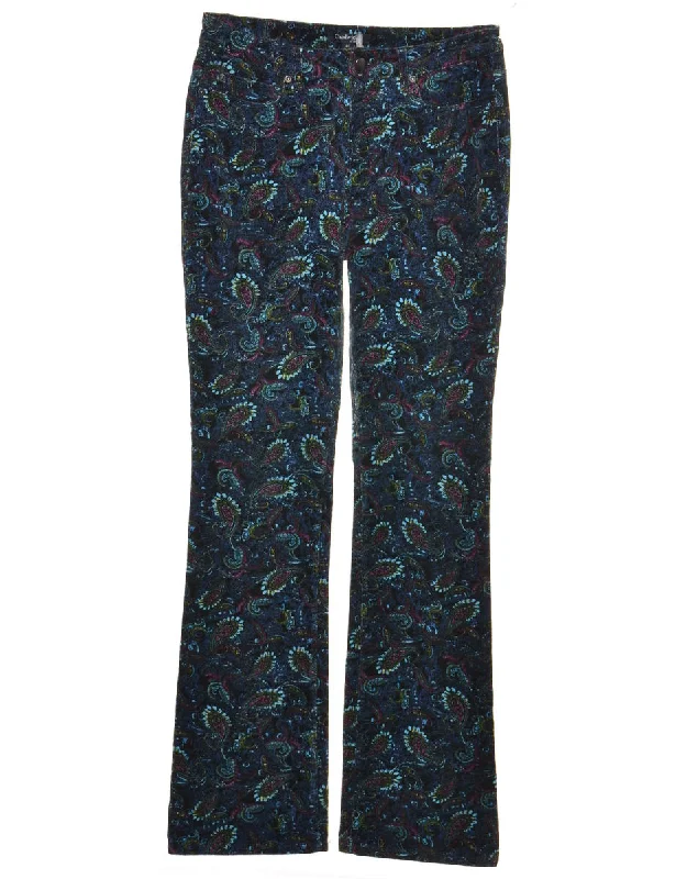Classic Series Paisley Pattern Multi-Colour Trousers - W30 L34