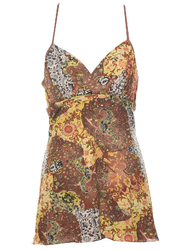 Easygoing Fashion Paisley Top - M