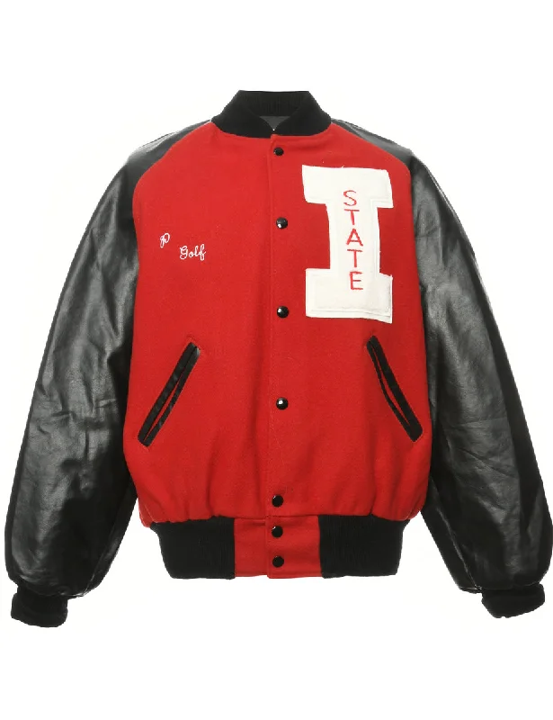 Classic Series Patchwork Red Team Jacket - M