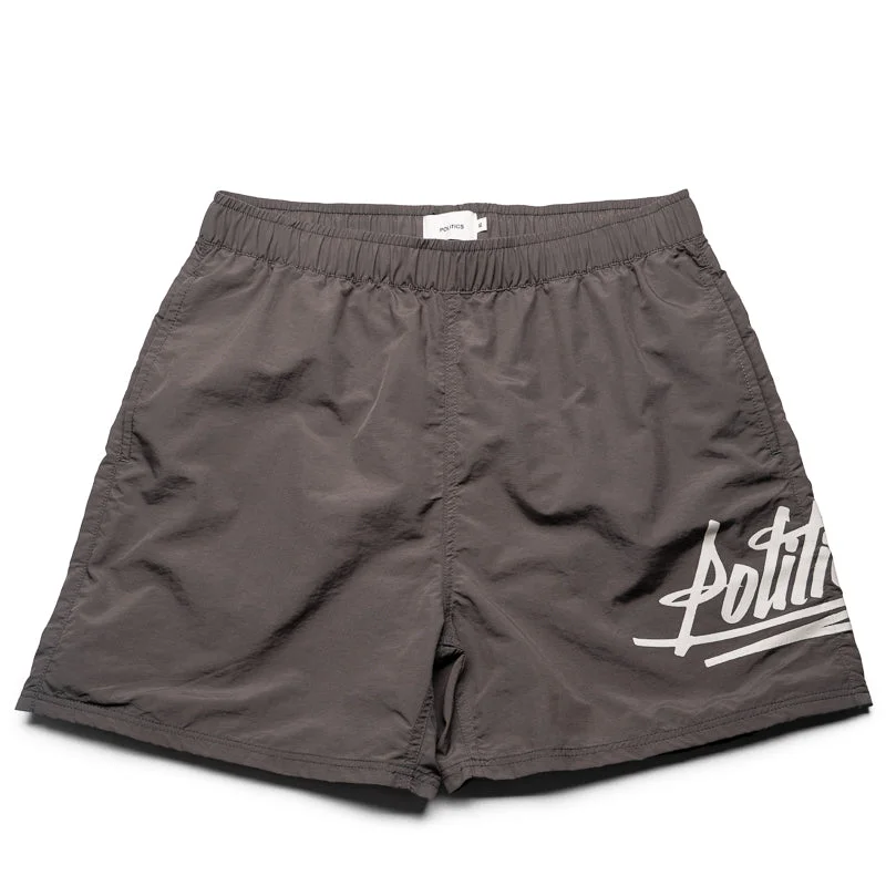 Soft Looks Politics Sterling Shorts - Charcoal