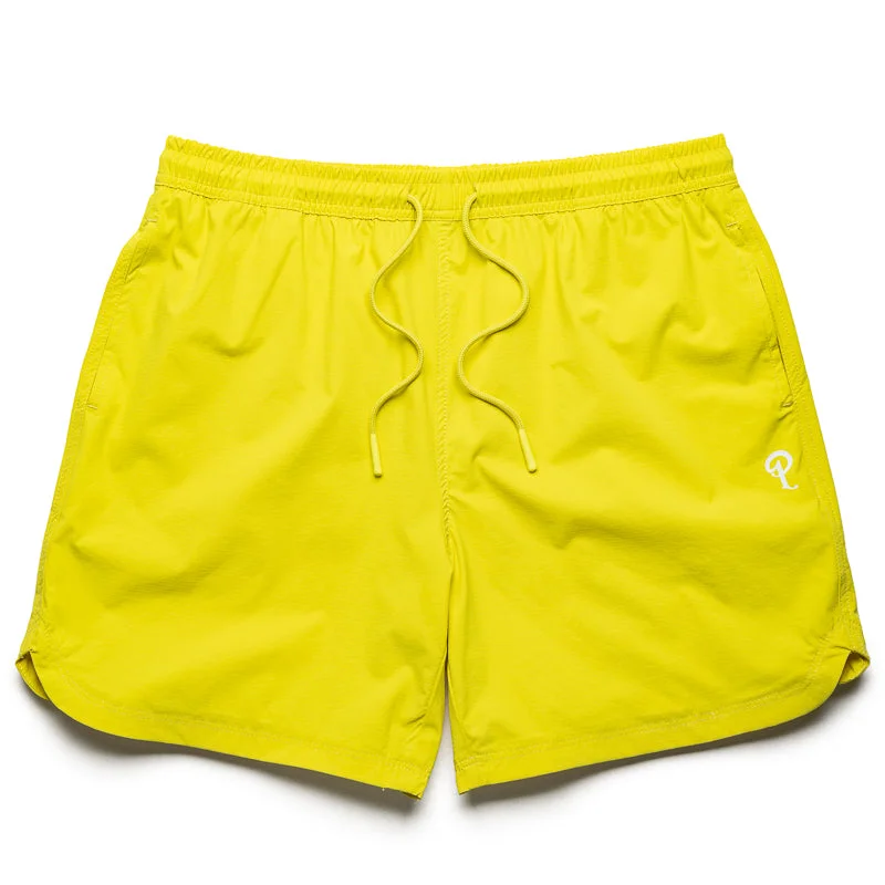 Fashionable In The Times Politics Stride Shorts - Yellow
