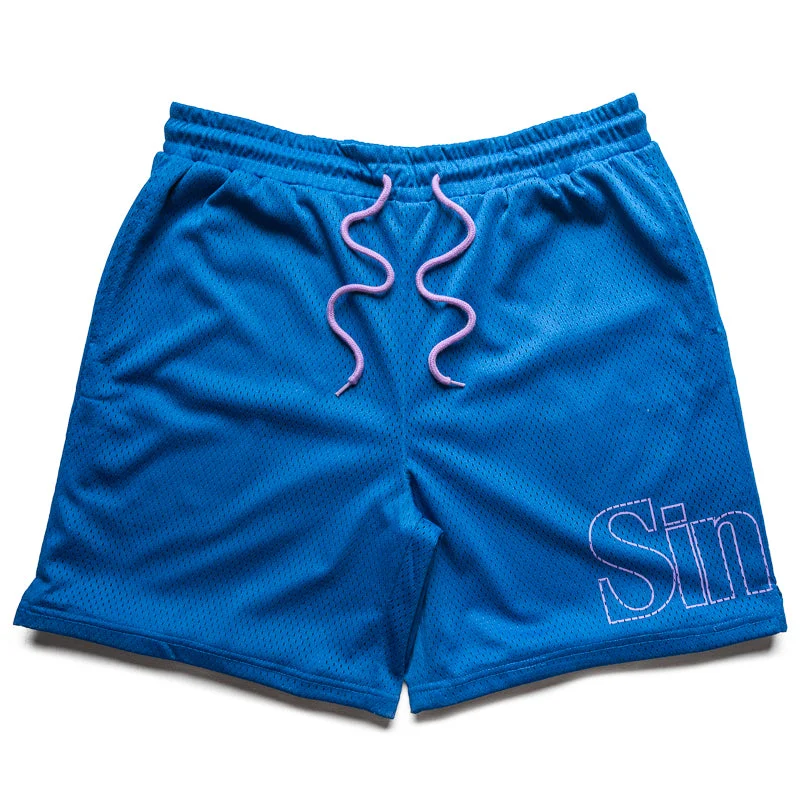 Fashionable Comfort Sinclair Outline Mesh Shorts - Navy