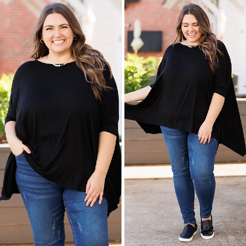 Fashion Comfort The True You Top, Black