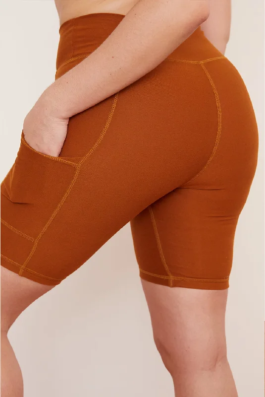 Comfortable Chic Turmeric Pocket Bike Short