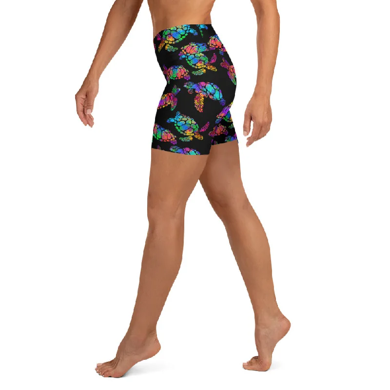 High-quality Fabrics Turtle Yoga Shorts