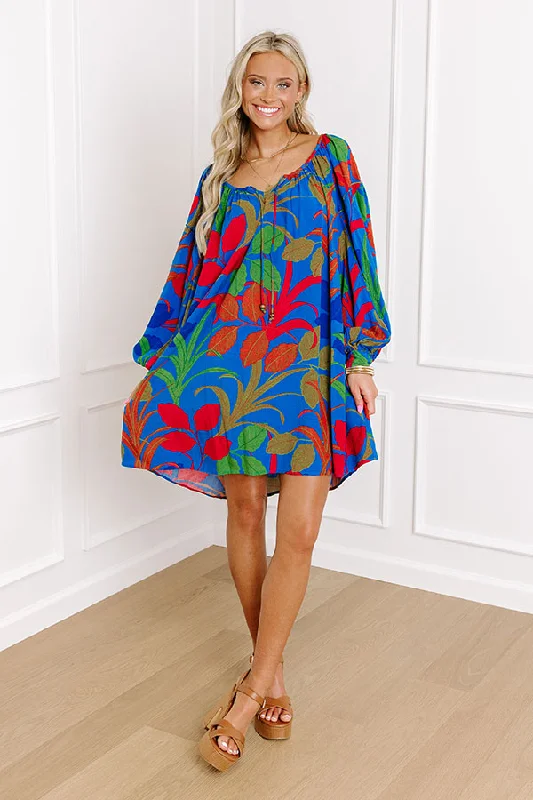 Ethnic Style Vacay Ways Shift Mini Dress