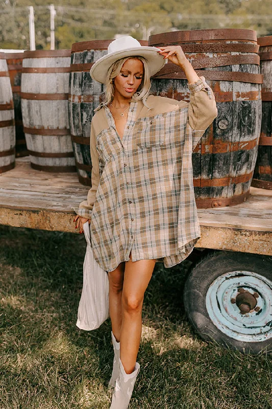 Trendy Items Vail Views Plaid Tunic Dress