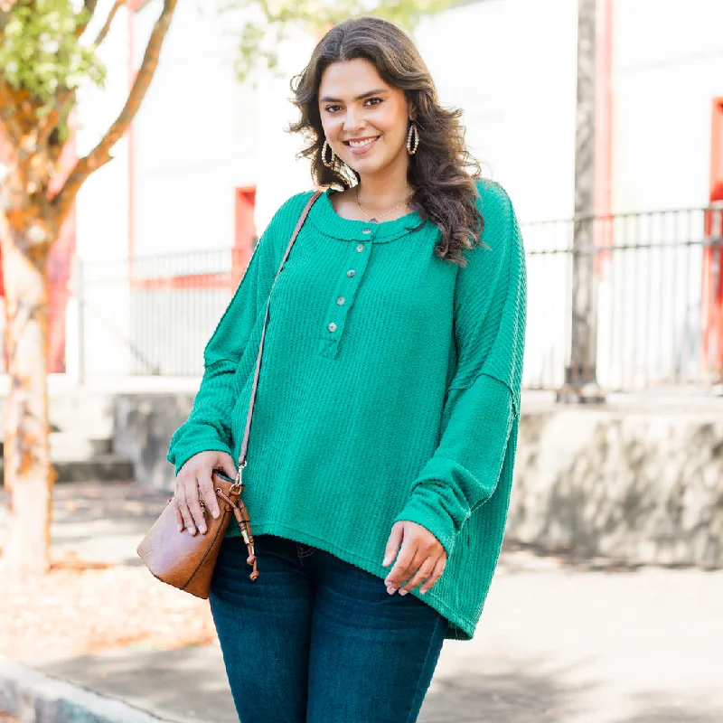 Luxe Comfort Working With Friends Tunic, Turquoise